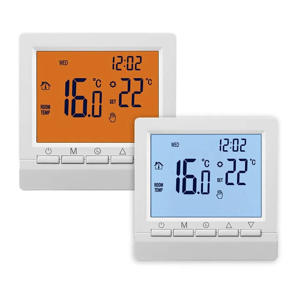 

Smart Temperature Controller Programmable Thermostat Dry Wall-hung Stove Intelligent Digital LCD Display For Gas Boiler Heating
