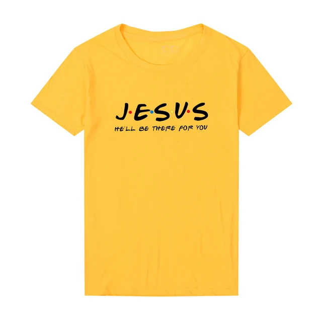 

Jesus Friend Printed Ladies T-shirt 2021 New Hot-selling Letter Ladies T-shirt Ins Super Fire Harajuku Style Cotton Clothes Top