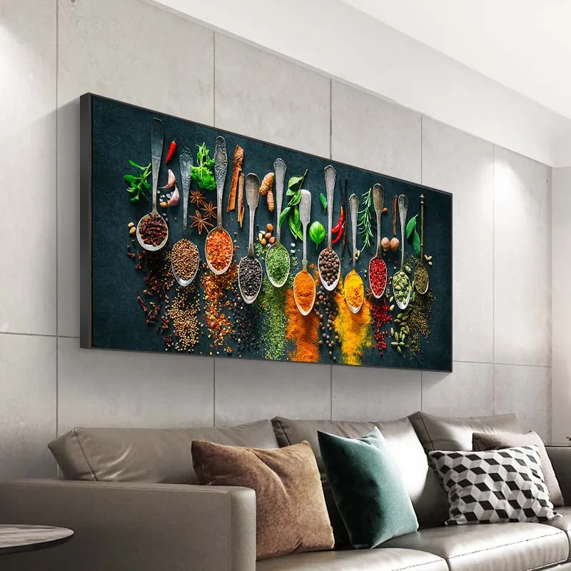 

Herbs and Spices for Cooking Canvas Art Posters And Prints For Kitchen Room Canvas Paintings Wall Art Pictures Unframed