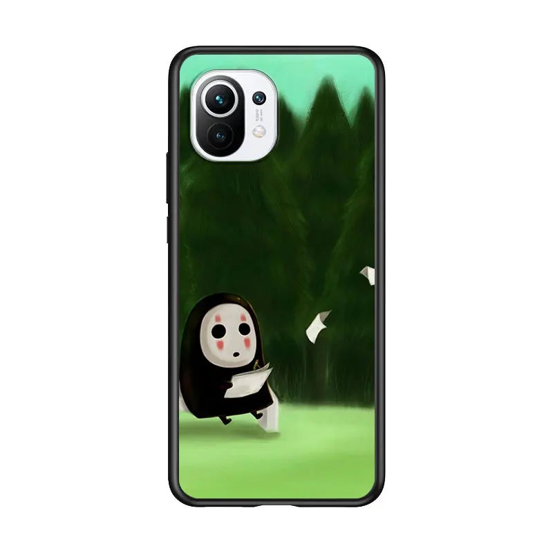 

Cute little faceless man for Xiaomi Mi 11 10T Note 10 Ultra 5G 9 9T SE 8 A3 A2 A1 6X Pro Play F1 Lite 5G Black Phone Case