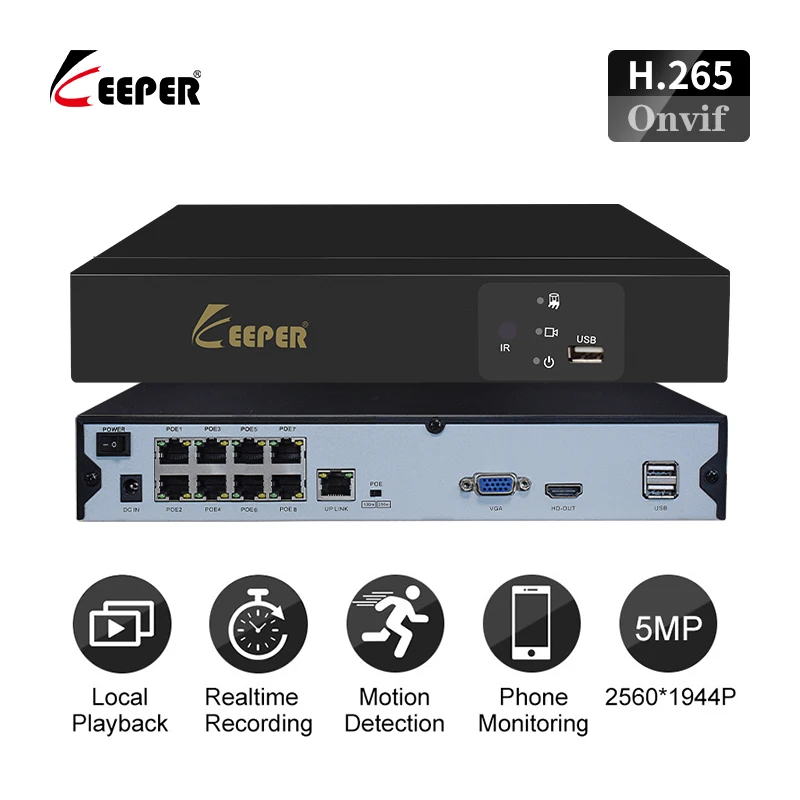 Система охранного видеонаблюдения POE NVR 8CH 4CH H.265 видеомагнитофон ONVIF Hi3536D+ 2Gb сенсорная сеть NVR 720P 960P 1080P IP камера HDMI VGA CCTV NV