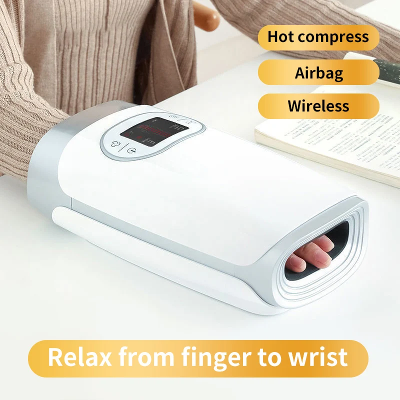 

Smart Hand Massager Electric Wireless Heating Airbag Compression Finger Palm Arm Meridian Dredging Massage Relaxation