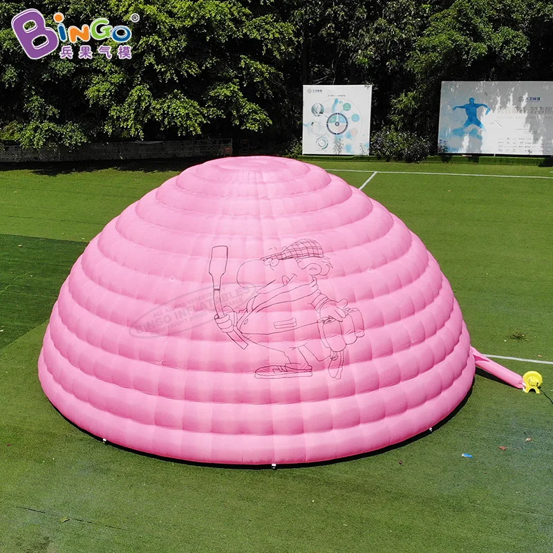 Free Shipping Customized 6x6x3.5 Meters Giant Pink Inflatable Dome Tent / Bubble Party With Blower Toys | Игрушки и хобби
