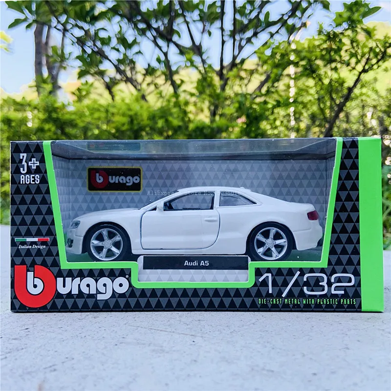 Bburago-Coche de juguete Audi A5 1:32, veh&iacute;culo de juguete de Metal, modelo de alta simulaci&oacute;n, regalos de colecci&oacute;n-5