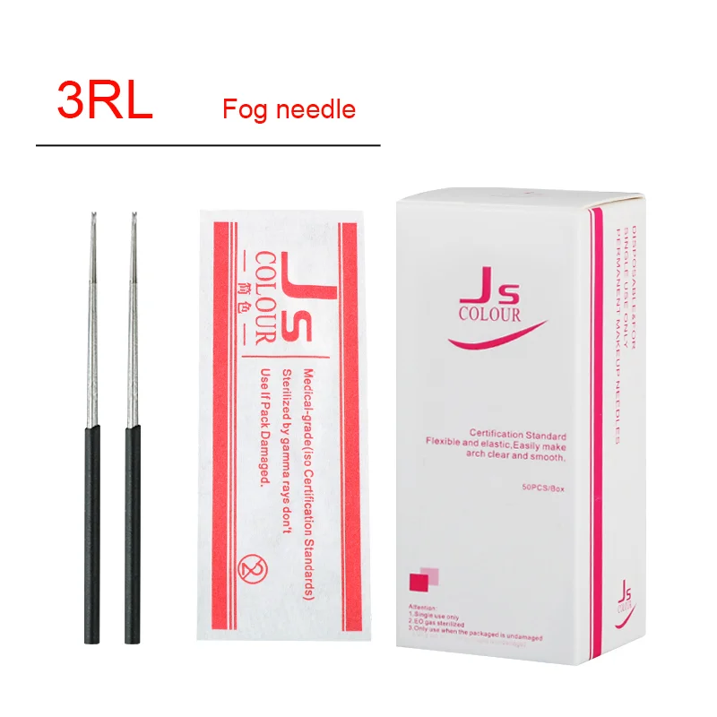 100 Pcs 3RL 5RS Needles for Manual Pen Semi Permanent Makeup Manual Fog Microblading Eyebrow Pen Fog Needles High Quality