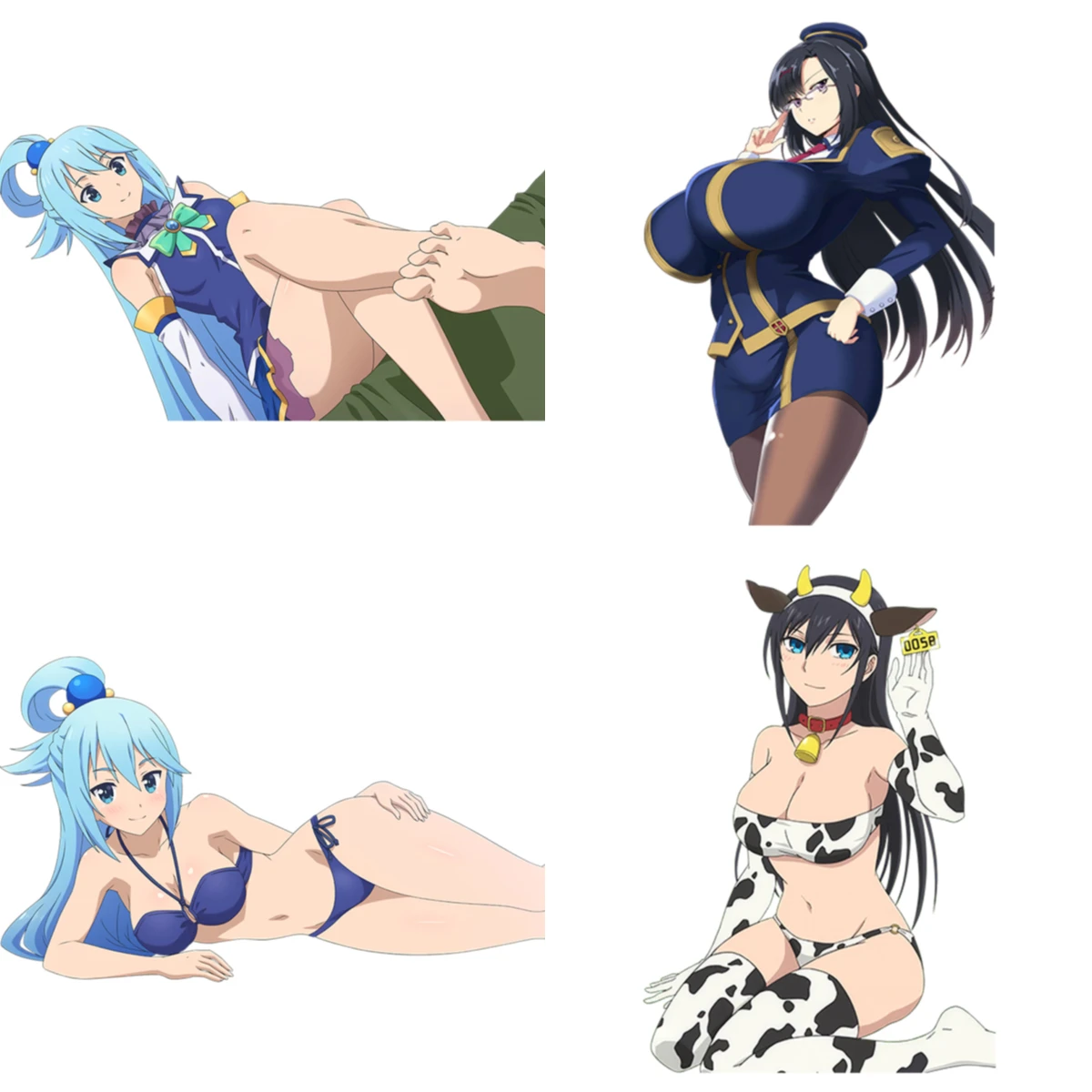 Забавная наклейка для автомобилей сексуальная девушка Kono Subarashii Sekai Ni Shukufuku Wo!