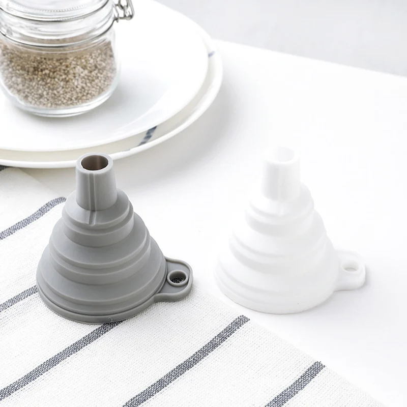 1 шт Мини Складная воронка силиконовая Портативный воронки для того чтобы быть