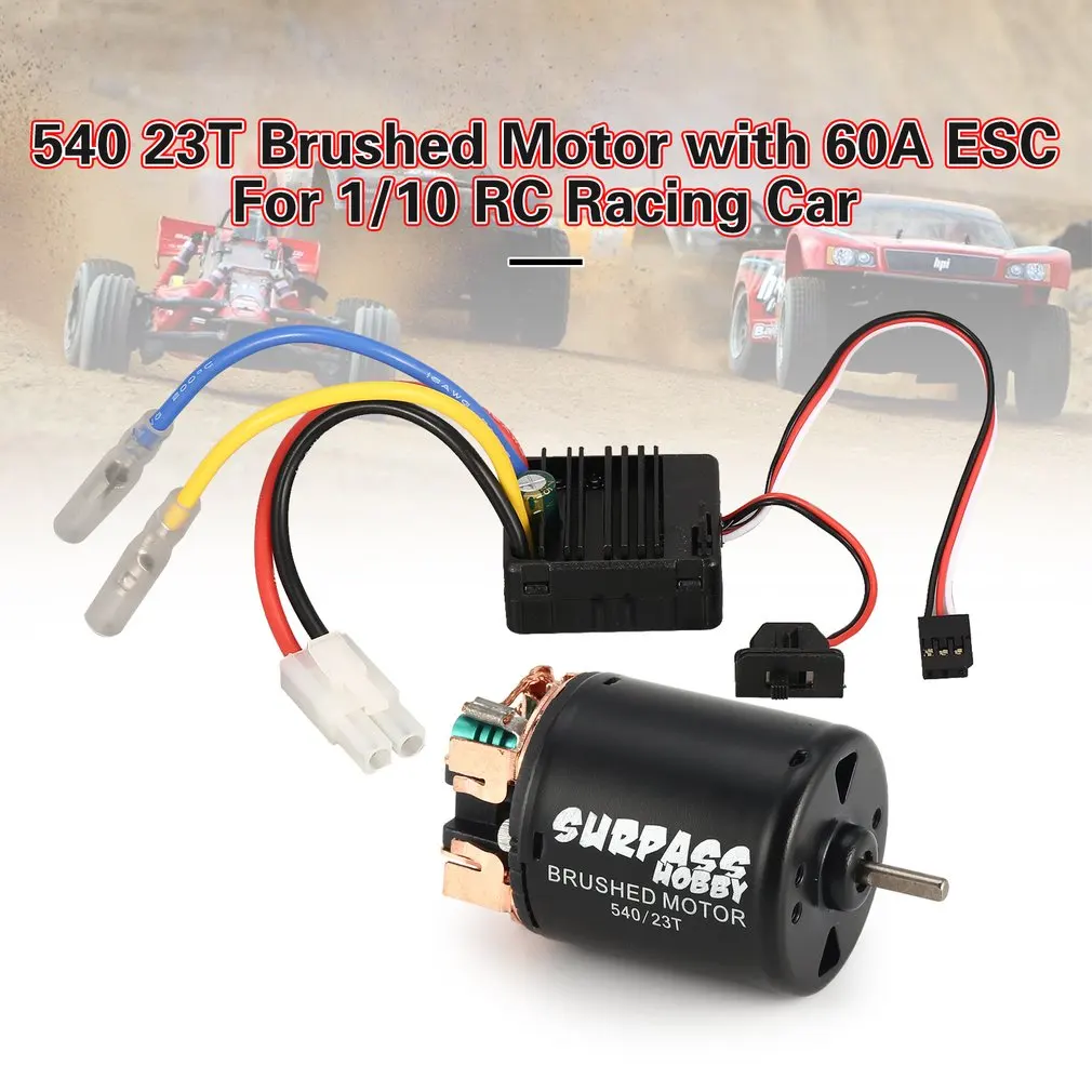 Surpass Hobby RC 540 13T 17T 21T 23T 27T 35T 45T 55T 80T матовый двигатель для RC автомобиля 1/10 Rock Crawler 4WD автомобиля RCCar запчасти двигателя