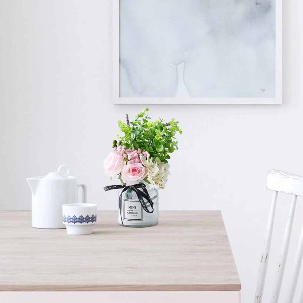 

Table Living Room Decoration Vase Home Decoration Accessories Modern Glass Vase Nordic Vases for Flowers Small Home Decor