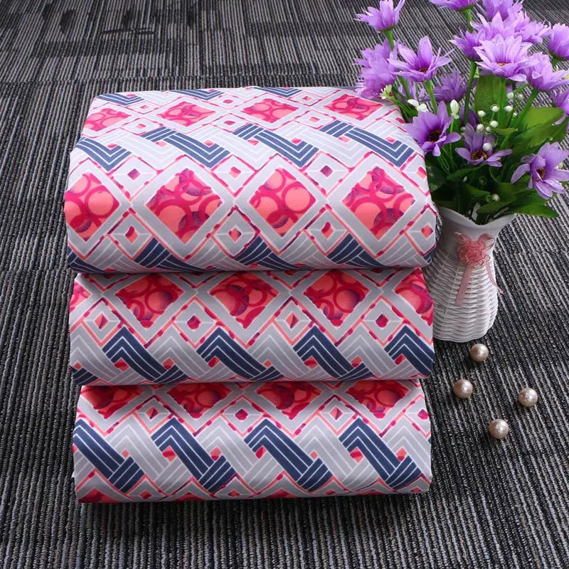 2020 розовая ткань в этническом стиле африканская ретро с геометрическим узором