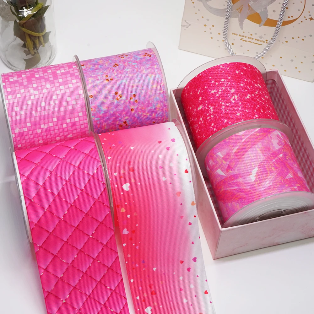 

3 Inch 75 mm Cartoon Printed Grosgrain Ribbons For Hair Bows Craft Suppliers 53646