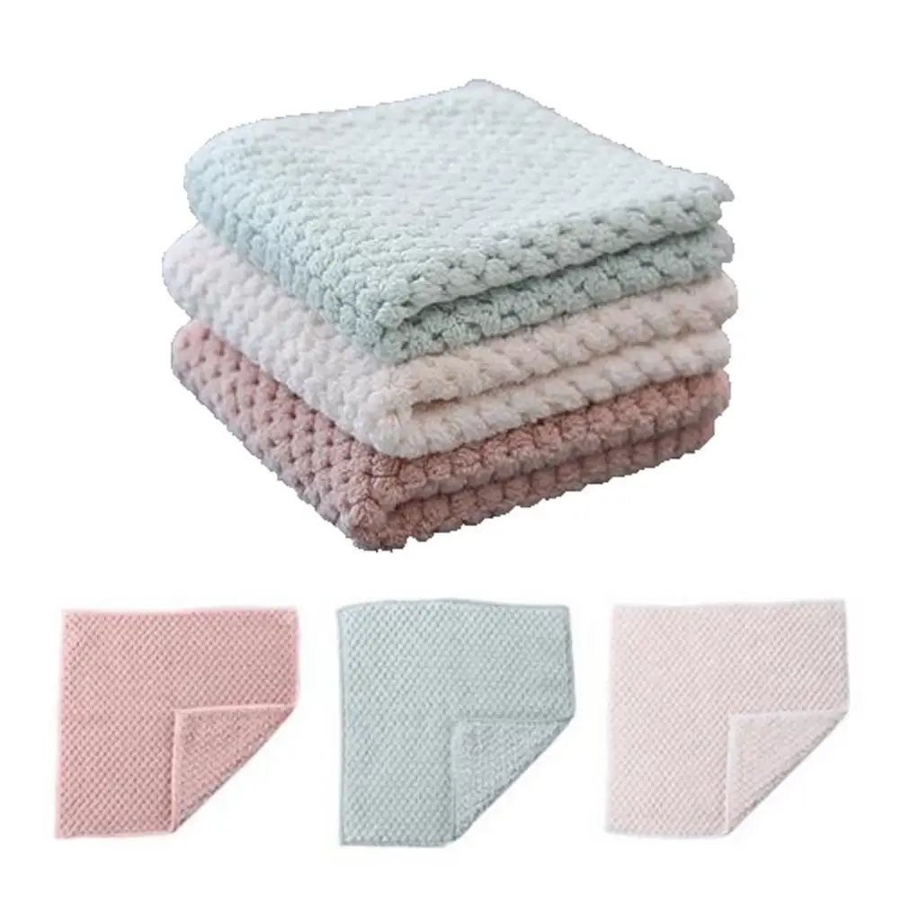 

Scouring Cloth Home Microfiber Towels For Kitchen Absorbent Thicker Cloth For Cleaning Micro Fiber Wipe Table Kitchen Towel Dish