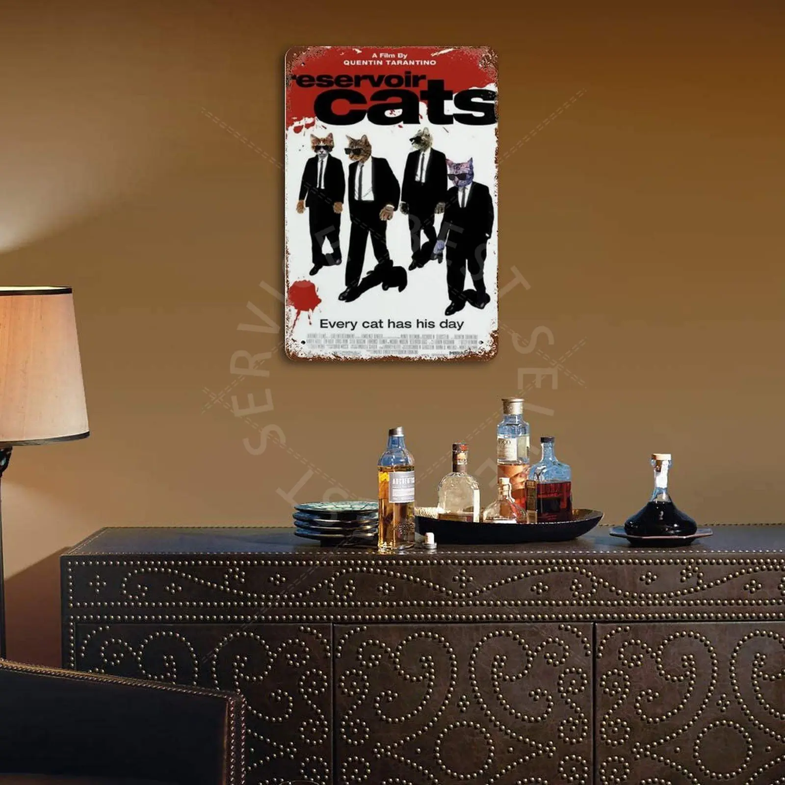 

Reservoir Cats Vintage Metal Tin Sign Retro Poster Home Bar Decoration Iron Painting Pub Club Industrial Dcor