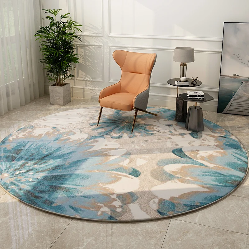

Living Room Round Carpet European-style Bedroom Study Dining Room Computer Chair Hanging Basket Jane European Floor Mat Rug rugs
