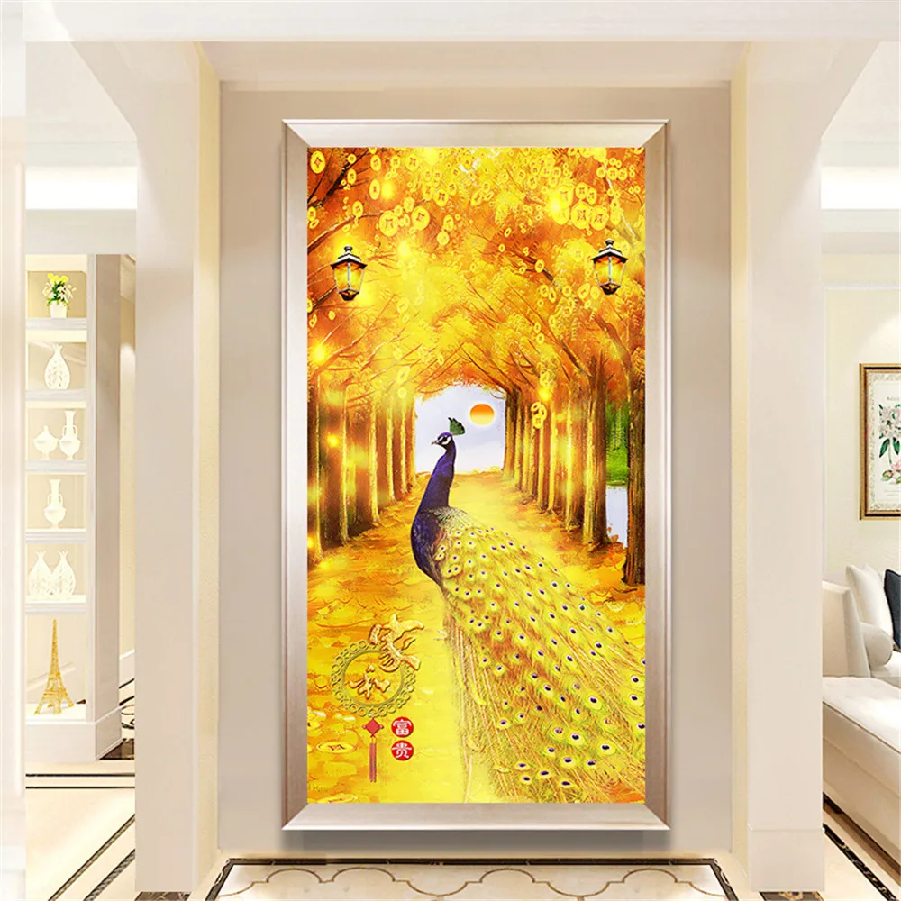 

Набор для алмазной живописи, алмазная 5D мозаика «сделай сам» с золотым Фениксом, полное покрытие, Новое поступление, домашнее рождественско...