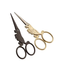 stainless steel chinese zodiac dog vintage scissors household craft scissors classic manual diy tools fabric embroidery scissors
