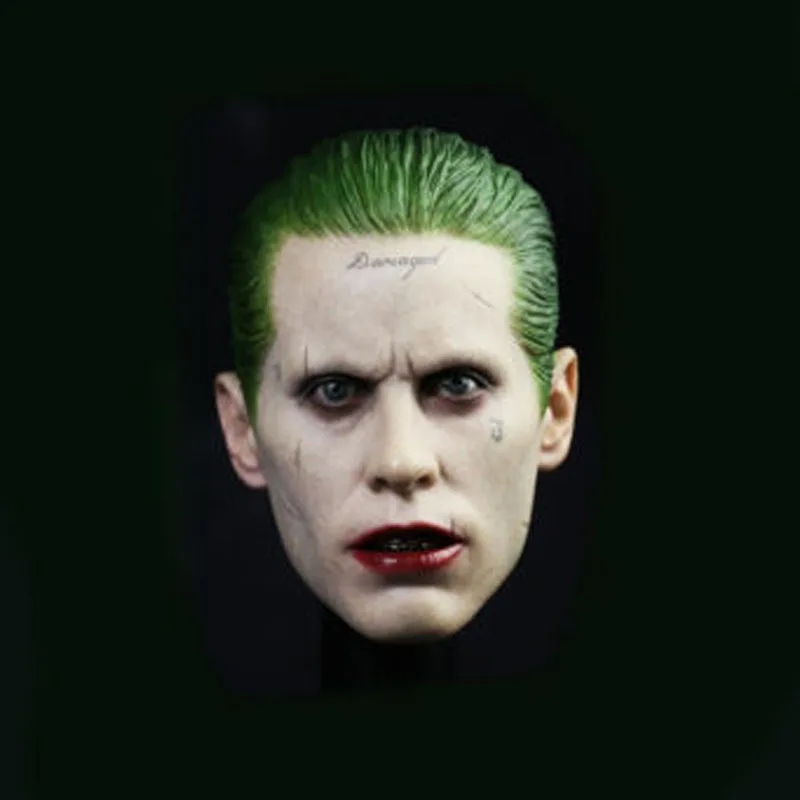 

In Stock 1/6 The Joker Jared Leto Head Sculpt Male Clown Head Carving Fit 12" HT PH Action Figure Body