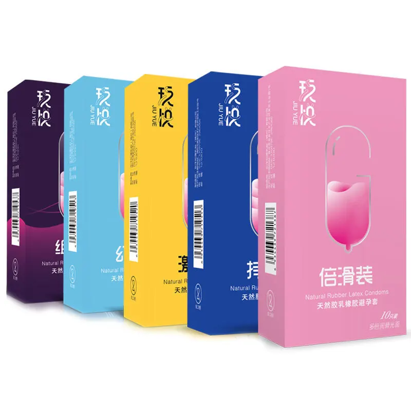 

Nine joy condom 10 pack Condom 001 series adult birth control products freezing point heat ultra-thin sex products for men