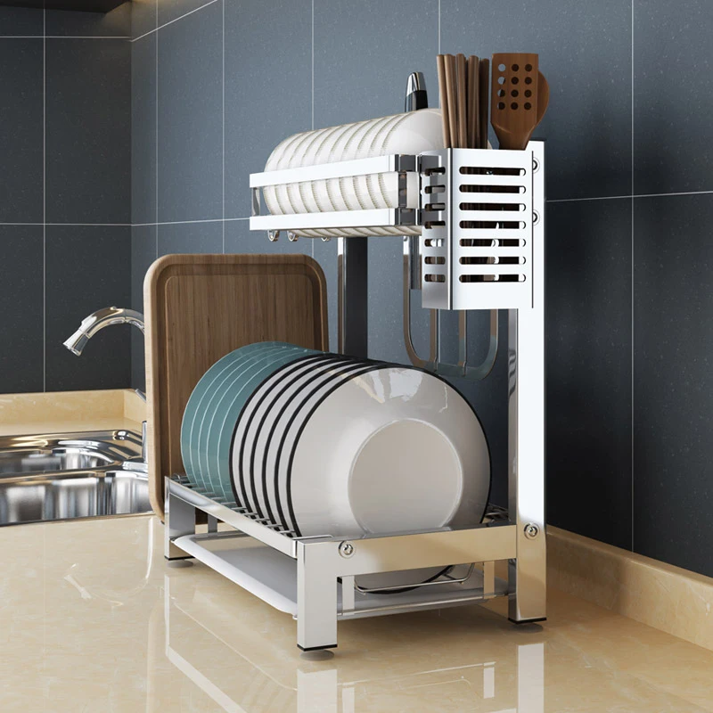 304 полка для посуды из нержавеющей стали сливная кухонные полки сушилка палочек