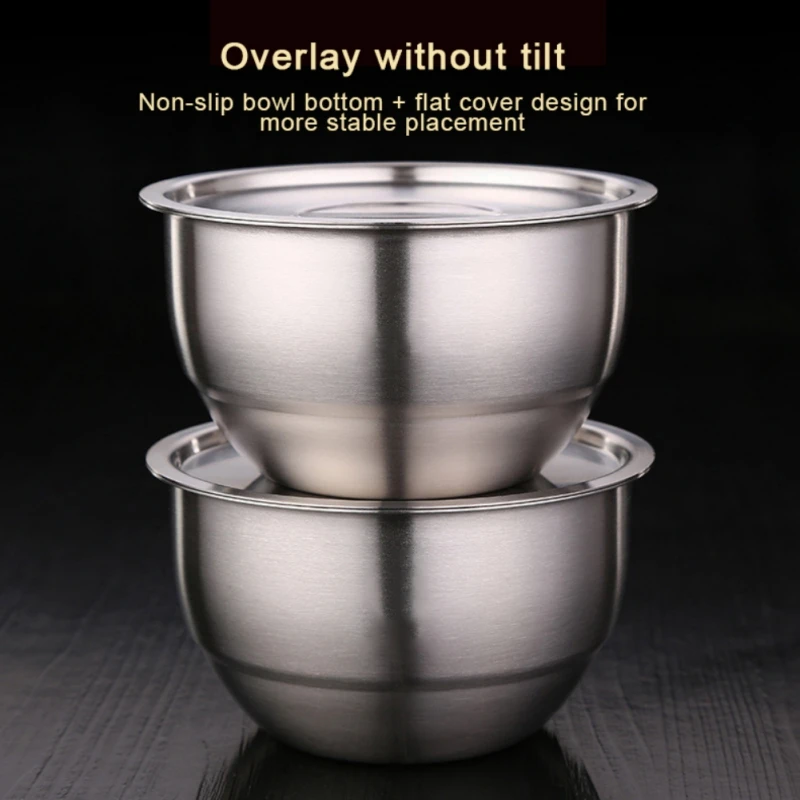 

A Bowls Egg Mixer Salad Mixer Bowl Double Layer Thermal Insulation Kitchen Flatware Home Bar Kitchen Tools Bowls