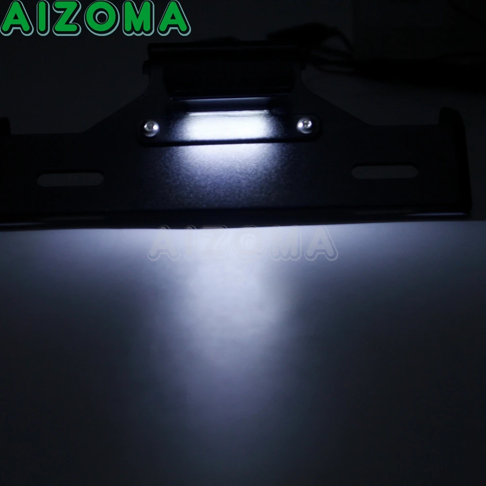 

Motorcycle License Plate Holder Bracket Tail Tidy Fender Eliminator Kit w/ LED Light For KAWASAKI Z125 2015 2016 2017 2018