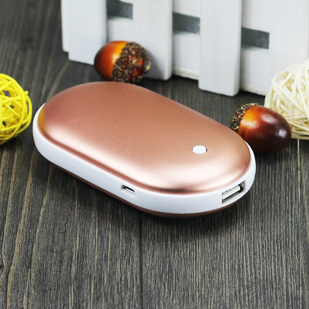 Галька электрическая грелка для рук 4000 мА/ч Перезаряжаемые небольшой