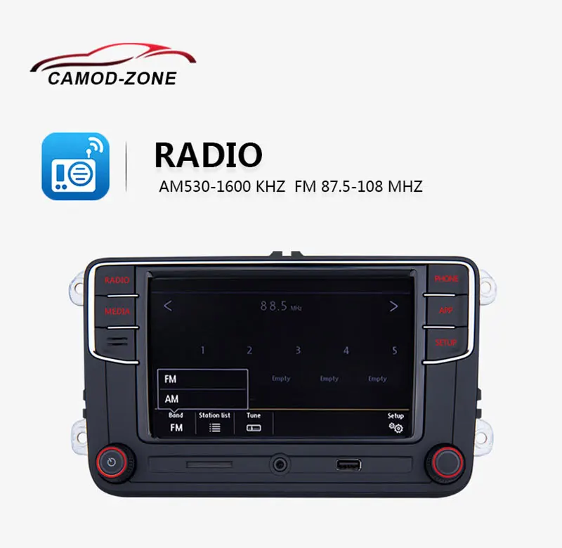 Android Авто Noname RCD330 Plus RCD330G Carplay Автомагнитола MIB 6RD 035 187B для VW Golf 5 6 Jetta MK5 MK6 CC Tiguan Passat Polo