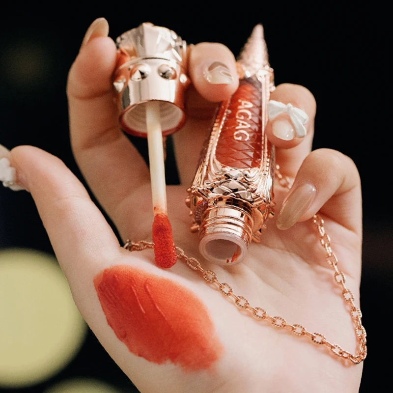 Агаг Queen скипетр губная помада воздушной для губ матовая морковно оранжевый цвет