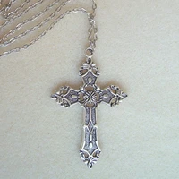 new fashion christian necklaces for women wen gift vintage gothic cross pendant long chain necklace choker goth punk jewelry