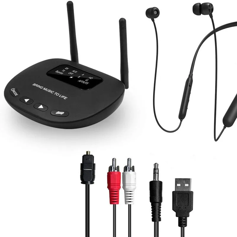 Bluetooth передатчик Наушников набор Беспроводной шейным наушники длинный Диапазон