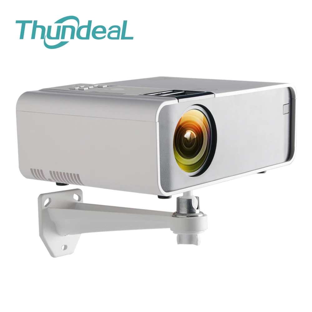 ThundeaL-Soporte de proyector colgante de pared, Mini proyector para XGIMI H1 TD90, soporte de techo de 360 ángulos, ajustable