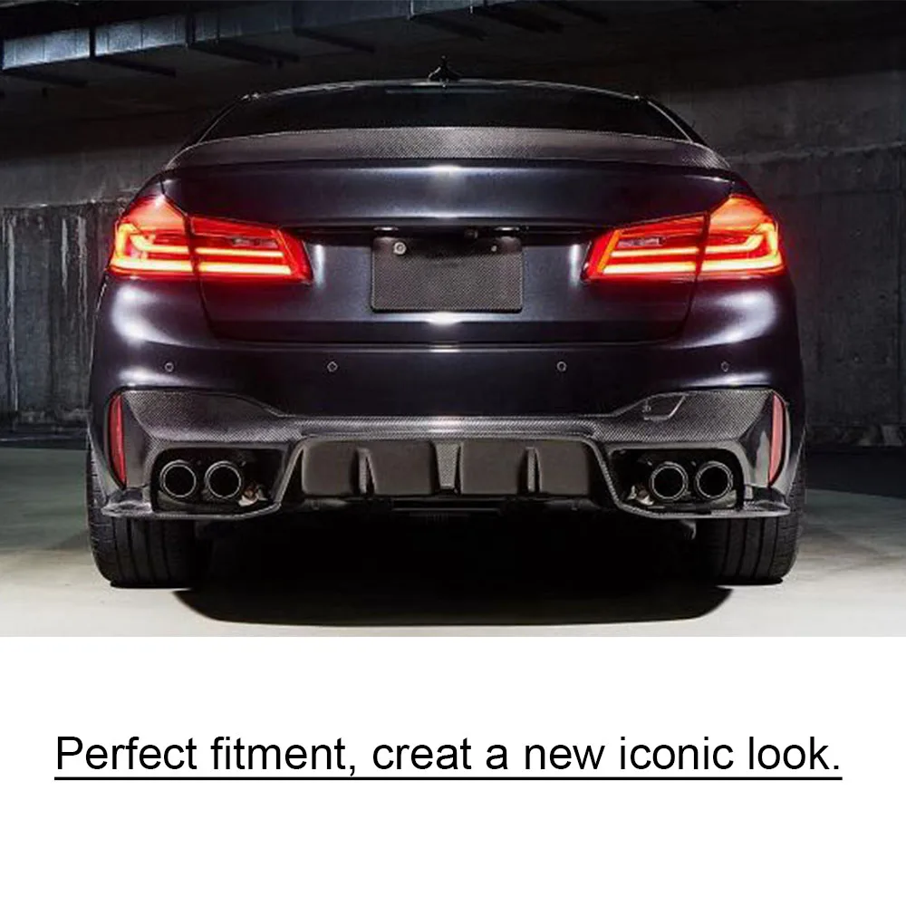 3 шт. задний бампер из углеродного волокна диффузор для губ спойлер BMW 5 серии F90 M5