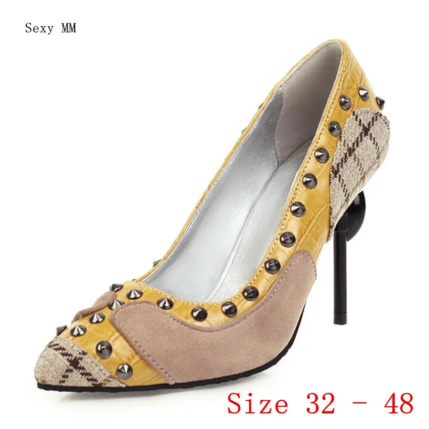 

High Heels Women Pumps High Heel Shoes Stiletto Woman Wedding Shoes Small Plus Size 32 33 - 40 41 42 43 44 45 46 47 48