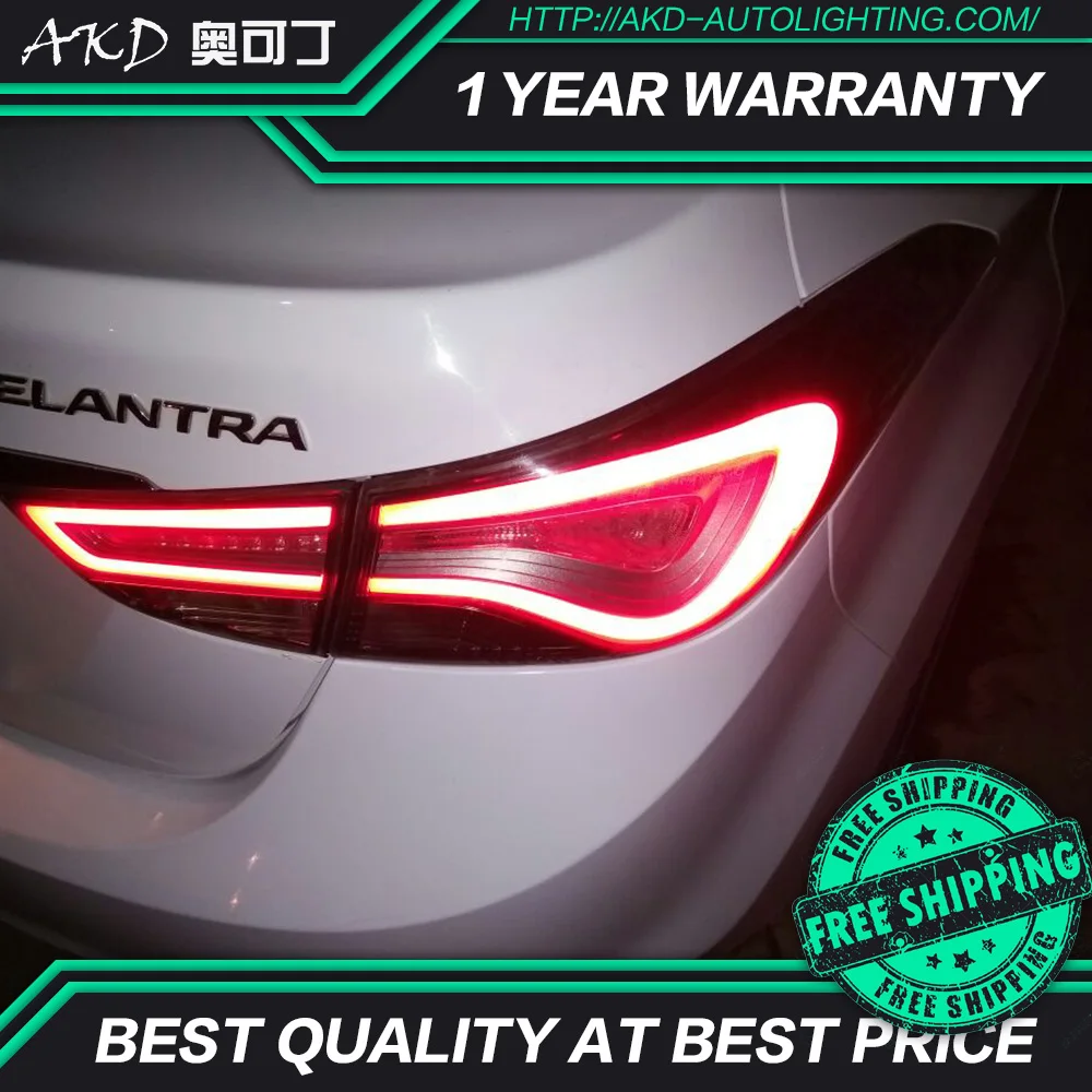 АКД автомобильного тюнинга задних фонарей для Hyundai Elantra 2012 2016 сигнальных огней