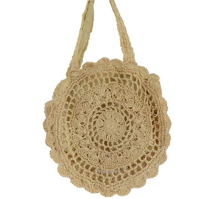 ALNEED богемная Соломенная Сумка для женщин большой круг пляжные сумки летняя