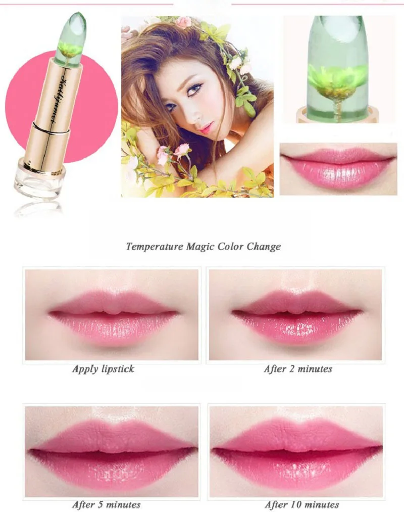 

KLJM 100% Original Magic Lip Gloss Stick Color Temperature Change Moisturizer Bright Surplus Lipstick Lips Care Makeup Comstics