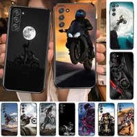 2021 motocross sports phone cover hull for samsung galaxy s8 s9 s10e s20 s21 s5 s30 plus s20 fe 5g lite ultra black soft case