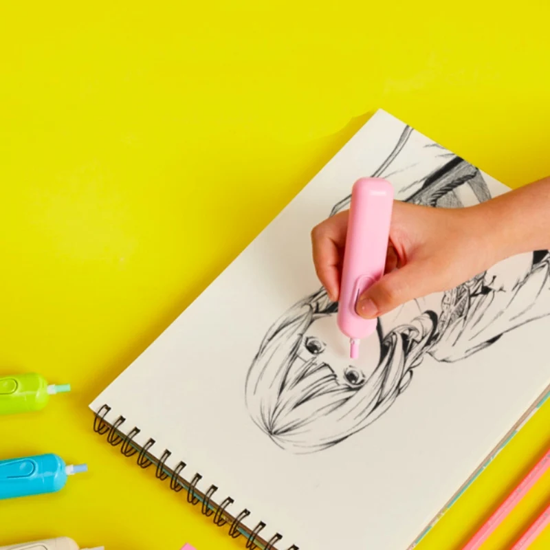 Симпатичный ластик Электрический автоматический кожаный канцелярский материал