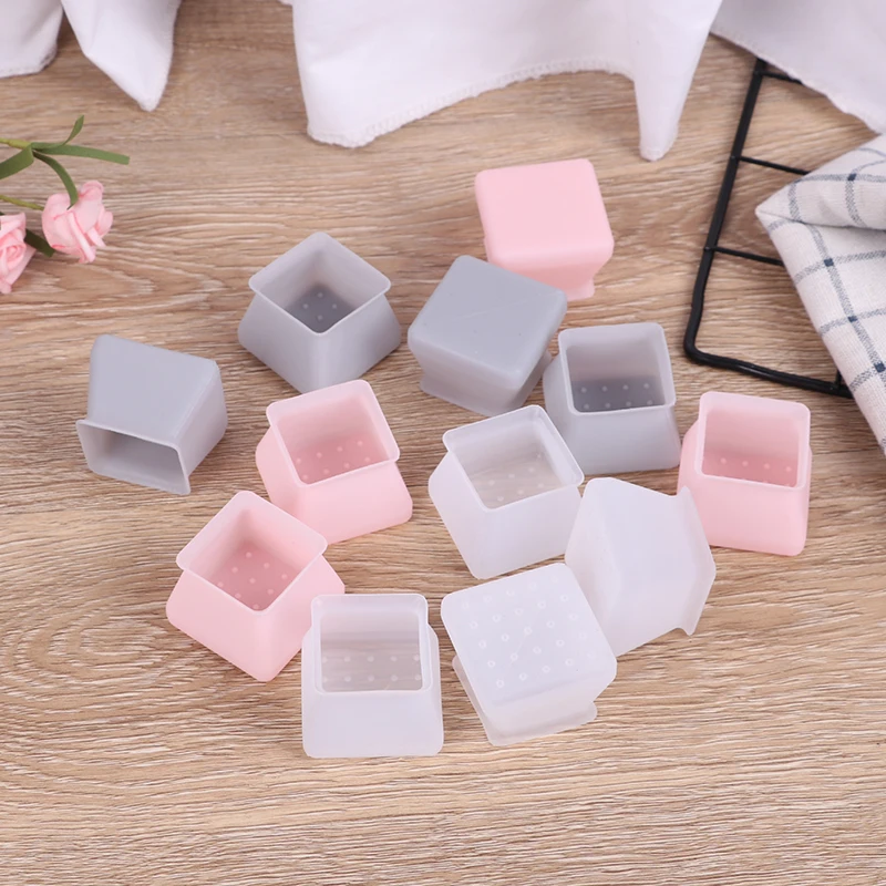 

4Pcs/Set Silicone Cap Pad Non-slip Table Chair Leg Furniture Table Feet Cover Floor Protector Table Chair Foot Protection