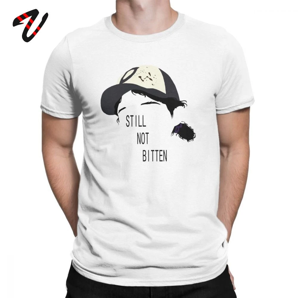 

The Walking Dead T-Shirts Men Cool Telltale Games Thanksgiving Day Gift Clementine Outline Tees Printed Tops 100% Cotton T Shirt