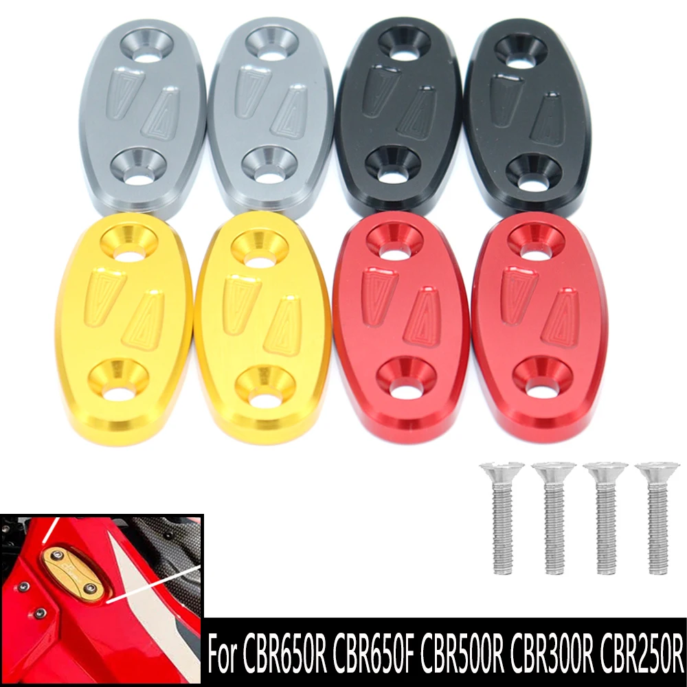 

Suitable For Honda CBR650R, CBR650F, CBR500R, CBR300R, CBR250R Rearview Mirror Base Decorative Barcode Decoration