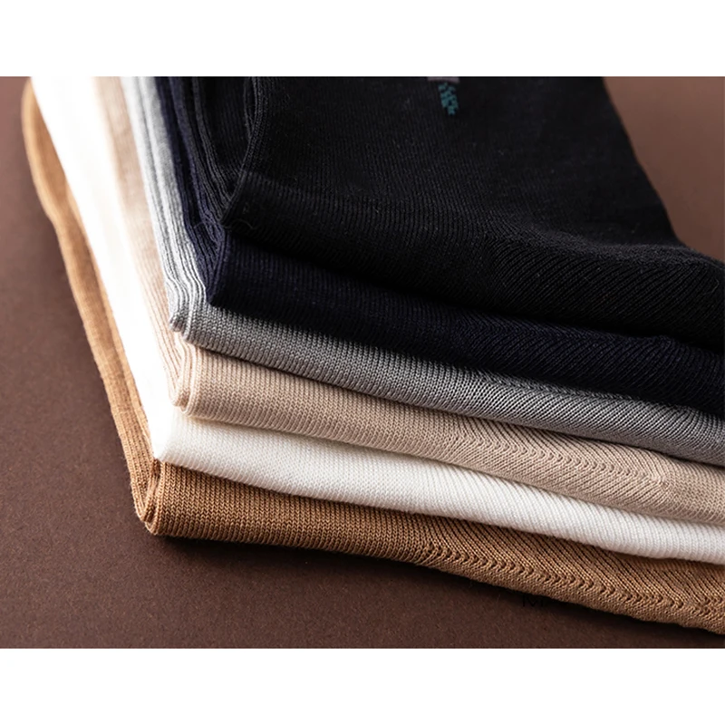 Мужские деловые носки из натурального шелка Бесшовные дышащие с защитой от