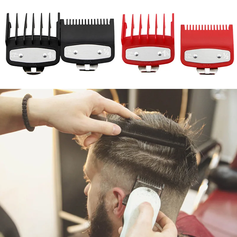

High Quality 2Pcs Hair Clipper Guide Comb Set 1.5mm 4.5mm Standard Guard Attach Trimmer Part