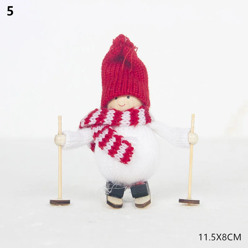 A5-red hat Новинка года, новогодняя, Рождественская Кукла-ангел, Рождественская елка, украшение для дома, Рождественский милый подарок для детей, Noel Natal Navidad - Цвет: A5-red hat