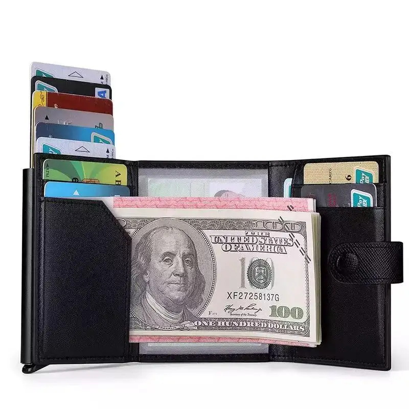 Кошелек WILLIAMPOLO Rfid для мужчин тонкий бумажник из 100% натуральной кожи с маленькими
