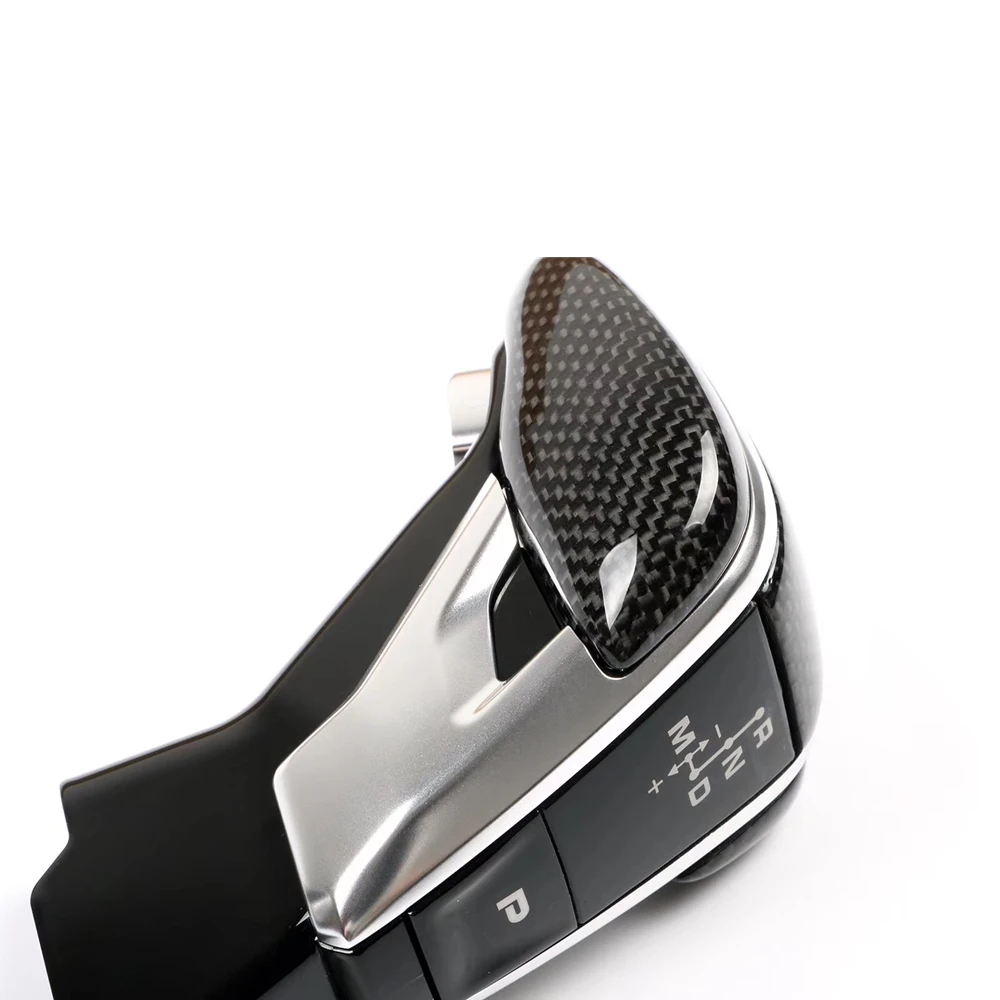 100% настоящая ручка переключения передач из карбонового волокна для Porsche Cayenne Panamera 971 9YA для модернизации рычага переключения передач в гоночной трансмиссии.