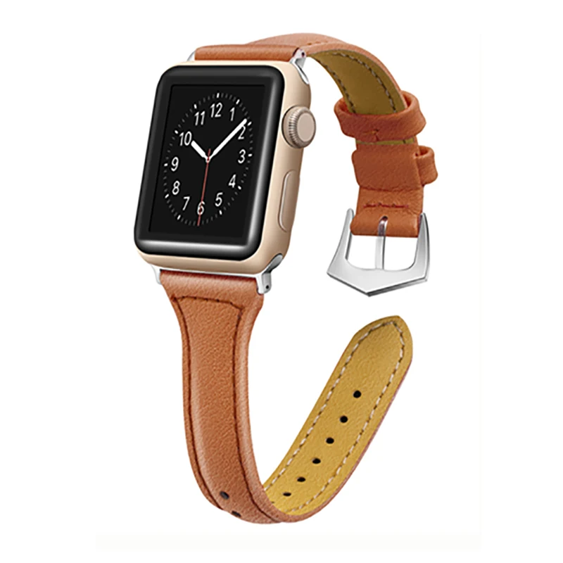 EIMO pulseira кожаный ремешок для apple Watch band 5 4 40 мм 44 correa iwatch 3 2 1 38 42 Браслет watch