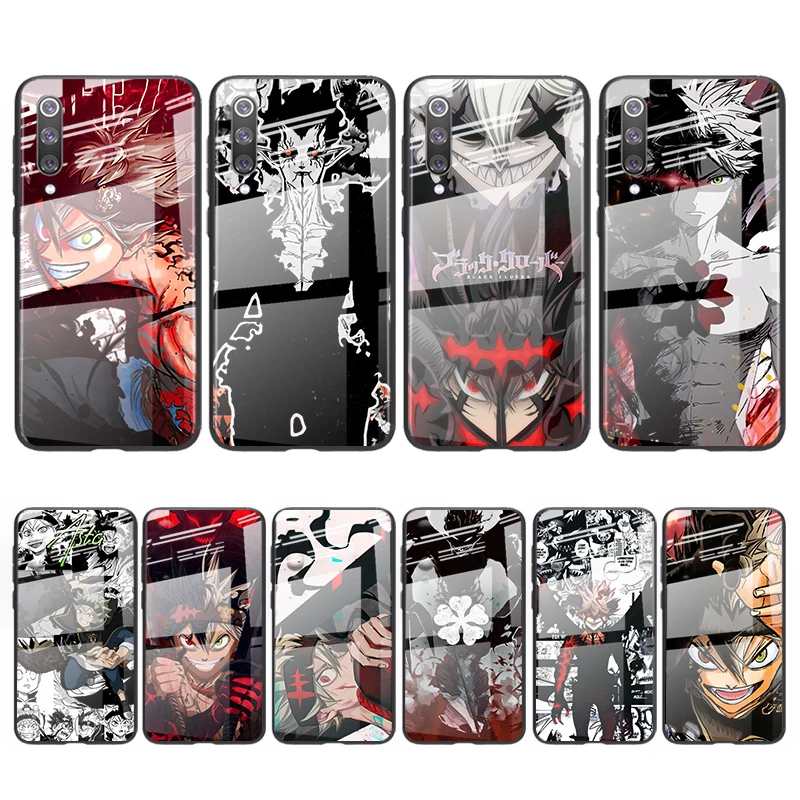 

Tempered Glass Cover Anime Black Clover For Xiaomi Mi 11 11i 10T CC9E CC9 9T Note 10 Ultra Pro Lite 5G Phone Case