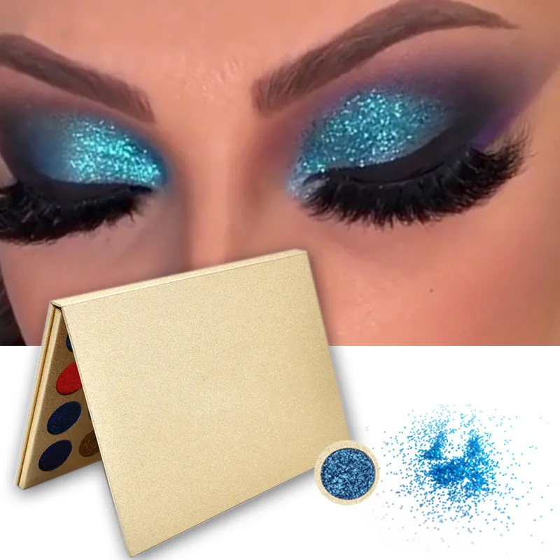 Палитра теней для век 24 цвета стойкие блестящие тени водостойкие