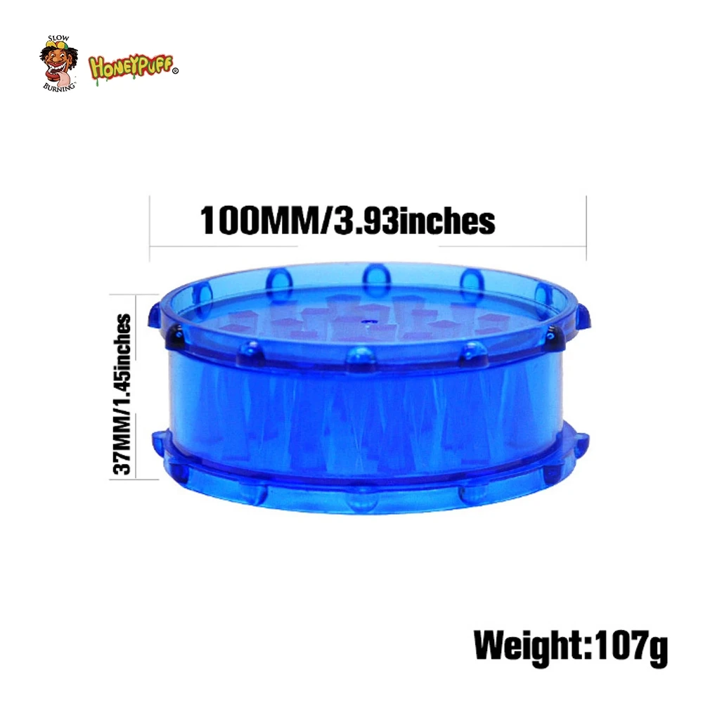 HONEYPUFF самый большой стиль акриловые курительные шлифовальные машины 100 мм 2 шт